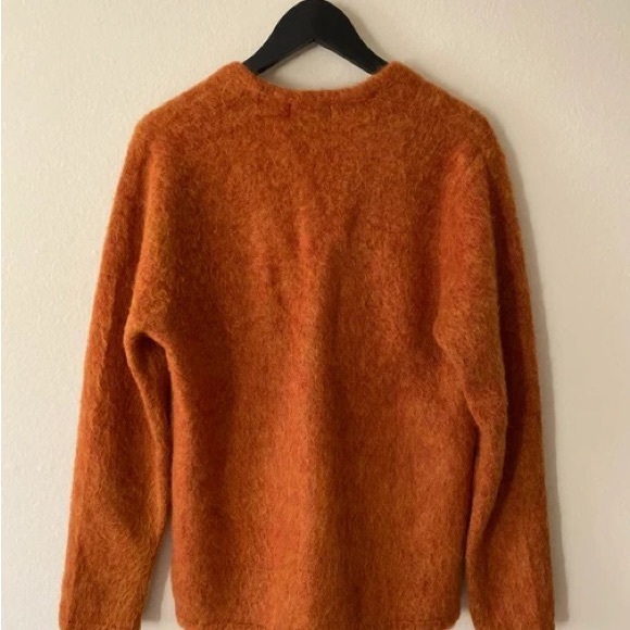 Supreme FW15 brushed mohair orange cardigan - Picture 2 of 4